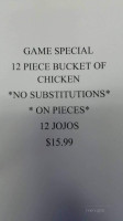 Chapman's Food Mart menu