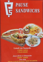 Pause Sandwichs menu