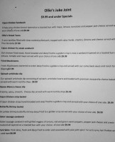 Ollie's Juke Joint And Cafe menu