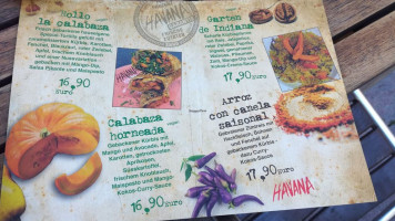 Havana menu