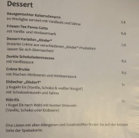Olsdorfer Krug menu
