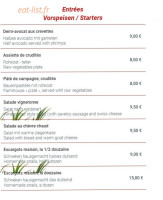 Hotel du Ladhof Restaurant menu
