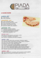 Piada Trepuntozero Cassina De' Pecchi menu