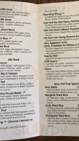 Aloy Pat Thai menu