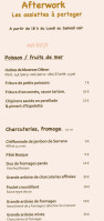 Brasserie Basile menu