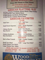 Red Mule Inn menu