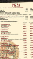 Pizzeria Anyela menu