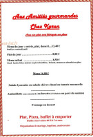 Aux Amities Gourmandes menu