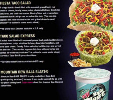 Taco Bell menu