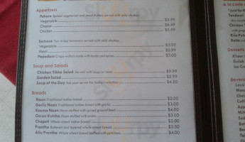 Curry House Cafe And menu