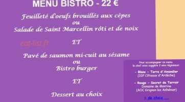 Le Bistro Latin menu