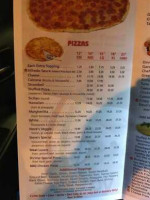 Steve's Pizza menu