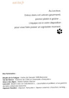 Le Chat Botte menu