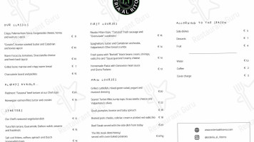 Osteria Al Ritorno menu