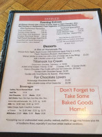 Otis Cafe menu