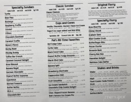 Mel-o-creme menu