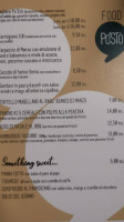 Post'ò Cafè menu
