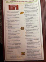 Matahuala's Mexican Restaurant menu