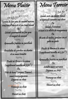 Le Frometon menu