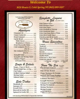 Nicola's Italian And Catering menu