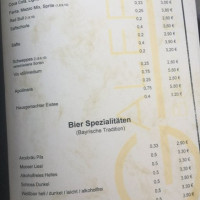 Galerie Bar Lounge menu