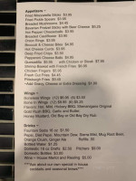 Shenanigan's menu