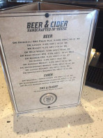 Dented Keg Brewing Company menu