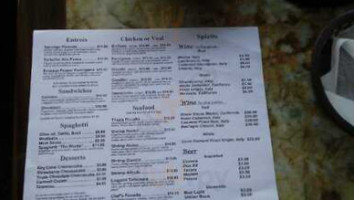 Roma's Italian menu