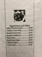 Rita's Bakery Pizza menu