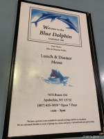 Blue Dolphin menu