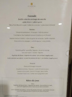 Le Mancel Du Château menu
