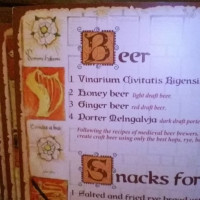 Rozengrāls Authentic Medieval menu