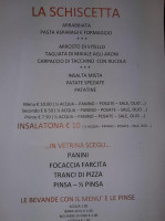 Pizzeria Paolino menu