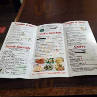 Leng Thai menu