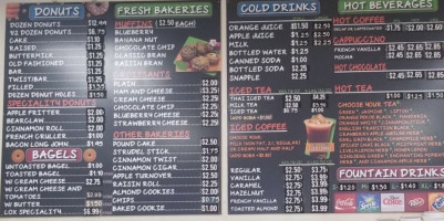 William's Croissant Donuts menu