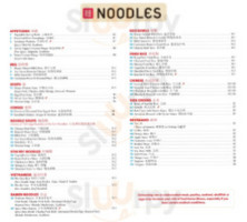 Noodles menu