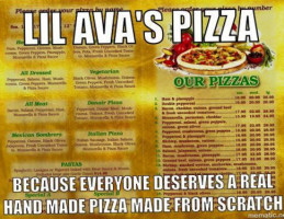 Lil AVA's Pizza food