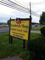 B J Sandwich Shop outside