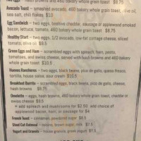 Rocky Mountain Oyster Cafe menu
