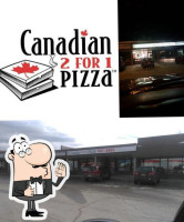 Canadian 2 For 1 Pizza outside