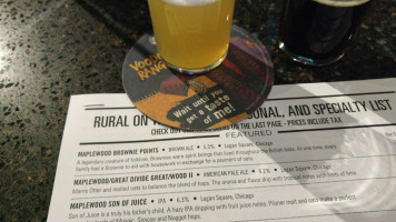 Rural On Tap food