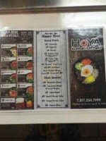 Hoya Korean Kitchen menu