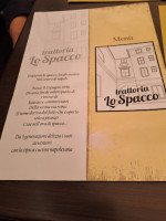 Lo Spacco menu