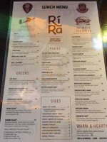 Ri Ra Irish Pub - Georgetown menu