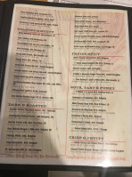The Voodoo Lounge menu
