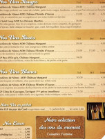 Brasserie Des Arenes menu