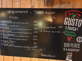 Gusto E Basta! menu