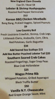 Urban Comforts Eatery menu