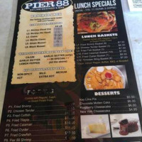 Pier 88 Boiling Seafood menu
