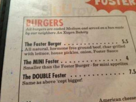 Foster Burger food